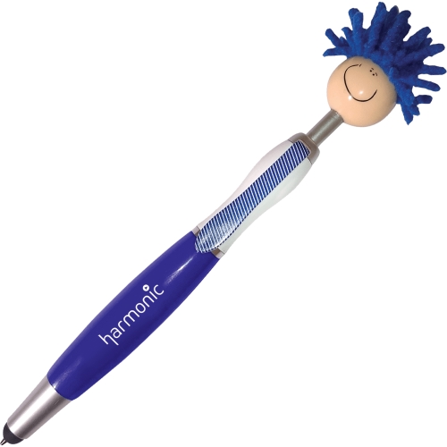 Mop Head Stylus Pen with Screen Cleaner Hotline