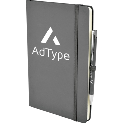 A5 Premium Soft Touch Notebook & Printed Pen