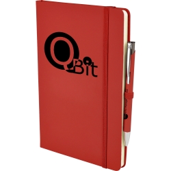A5 Premium Soft Touch Notebook & Printed Pen