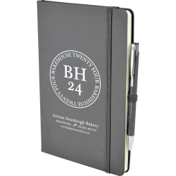 A5 Premium Soft Touch Notebook & Engraved Pen