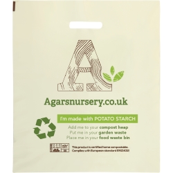 100% Compostable Potato Starch Carrier Bags