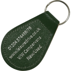Leather Promotional Keyring - Pear