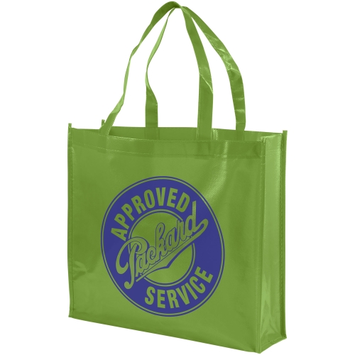 laminated shopper tote