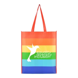 Printed Non-Woven Rainbow Shopper Bag