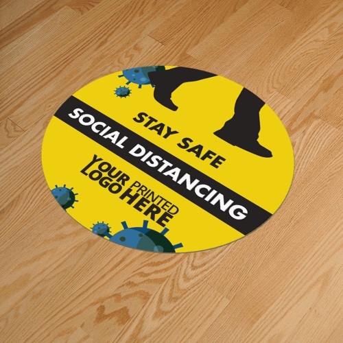 Download Social Distancing 400mm Round Anti Slip Floor Sticker Hotline