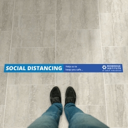 Social Distancing 1500 x 100mm Anti-Slip Floor Sticker