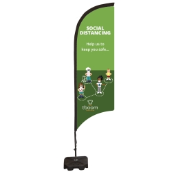 Feather Flag Banner - Small Single Sided
