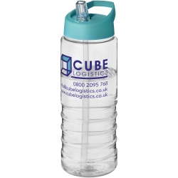H2O Treble 750 Ml Spout Lid Sport Bottle