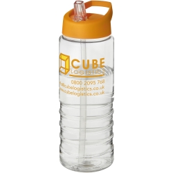 H2O Treble 750 Ml Spout Lid Sport Bottle