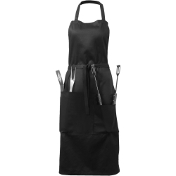 Bear BBQ Apron With Utensils And Glove