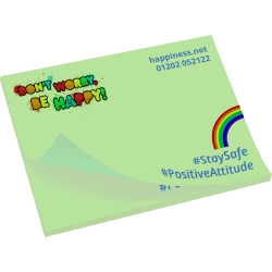 Value Sticky Notes 100 x 75mm Full Colour - 25 sheets