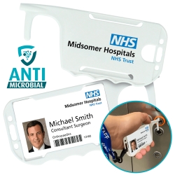 Antimicrobial ID Card Holder Hygiene Key