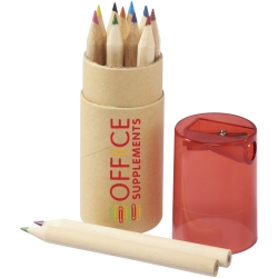 Hef 12-Piece Coloured Pencil Set With Sharpener