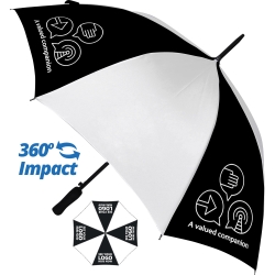 Budget Automatic Walking Umbrella - 4 Panel Print