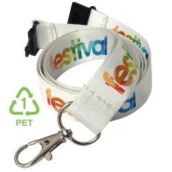 Full Colour Recycled PET Lanyard 20mm
