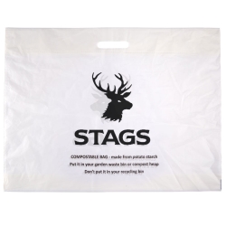 100% Compostable Carrier Bags XL - 2 Sided