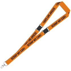 Double Safety Break Poly Lanyards - 15mm