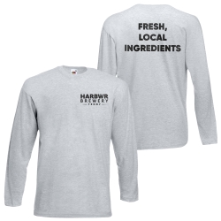 Fruit of the Loom Long Sleeve Value T-Shirt - Front & Back Print