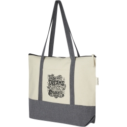 Repose 320 Recycled cotton zippered tote bag 10L