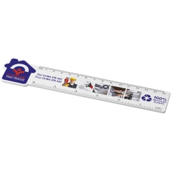 Tait 15 cm house-shaped recycled plastic ruler