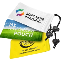 Microfibre Pouch with Adjustable Toggle