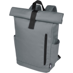 Byron 15.6inch GRS RPET roll-top backpack 18L