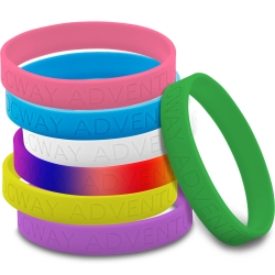 Kids Silicone Debossed Wristbands