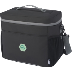 Aqua 20-can GRS recycled water resistant cooler bag 22L