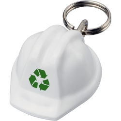 Kolt hard hat-shaped recycled keychain