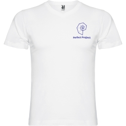 Samoyedo short sleeve mens v-neck t-shirt