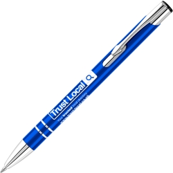 Elite Recycled Metal Pen - Blue Ink