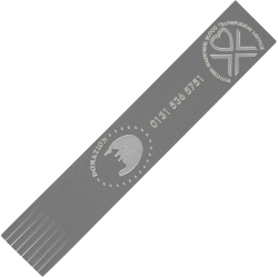 Leather Bookmark - Silver Foil Blocked
