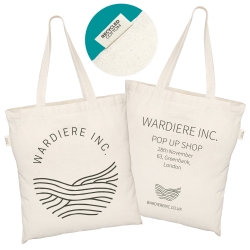 GRS Recycled Natural Cotton Tote Bags -  2 Sided