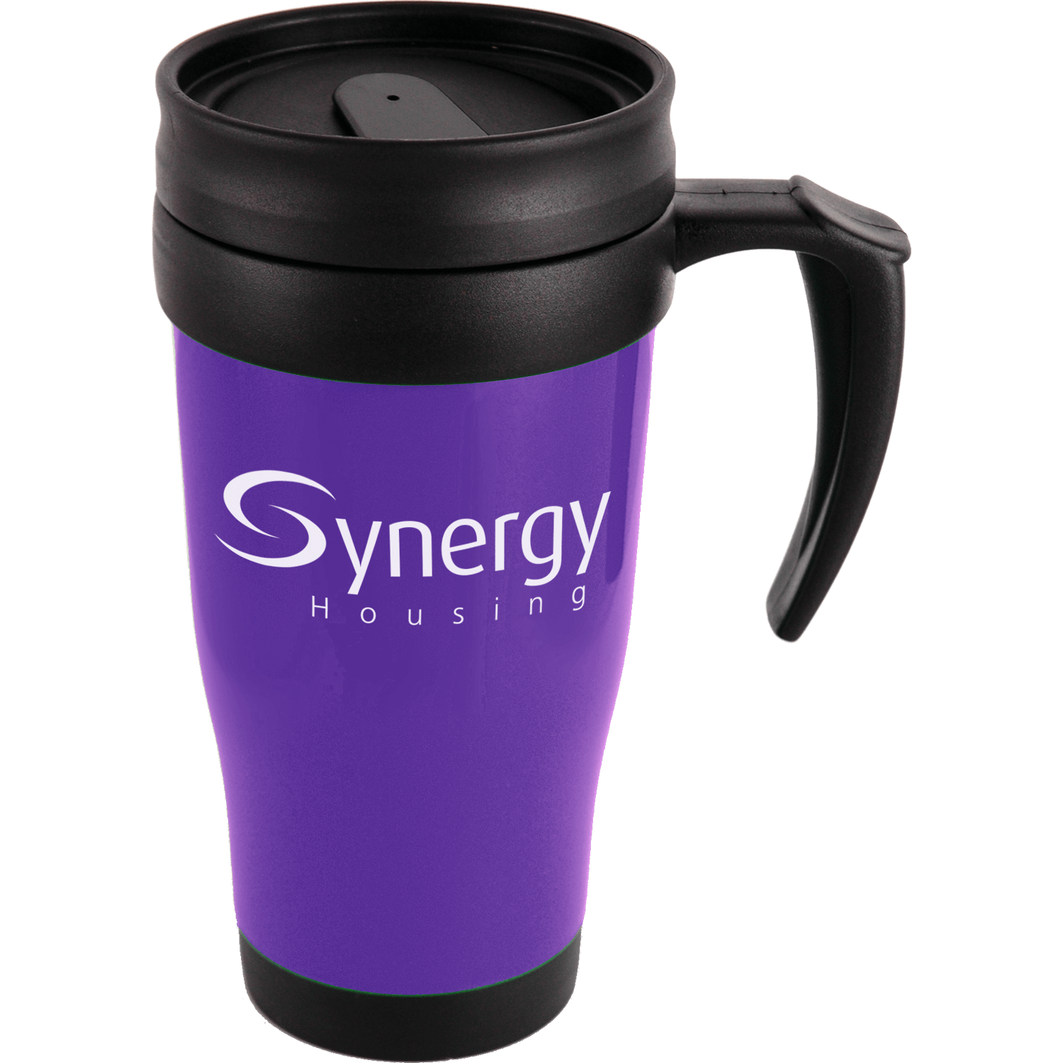 purple thermos mug