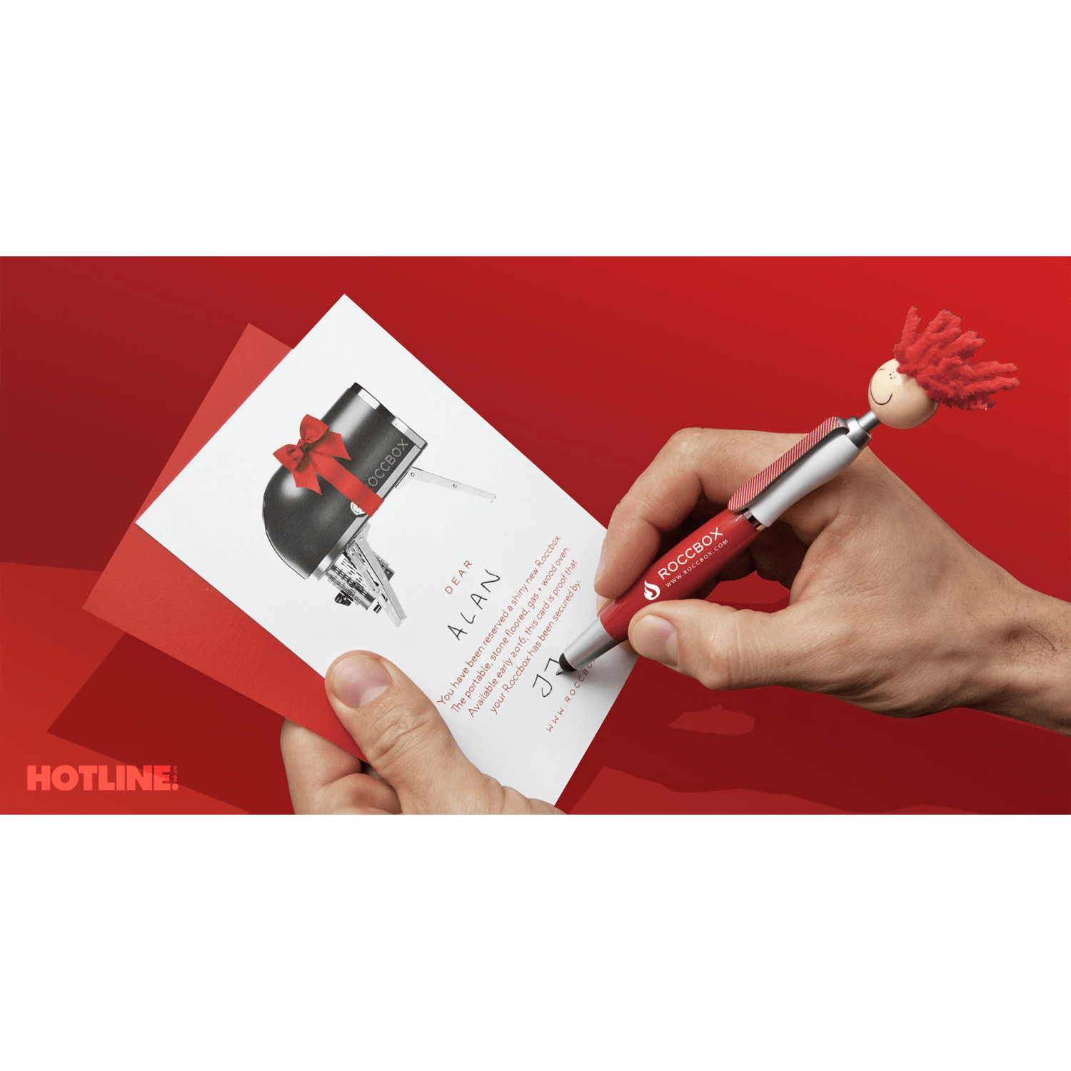 Mop Head Stylus Pen with Screen Cleaner Hotline