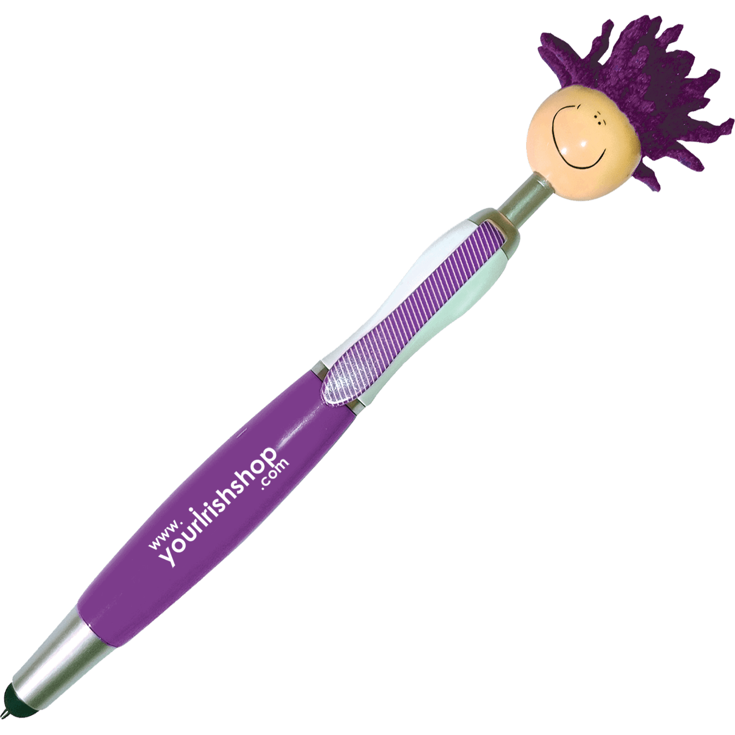Mop Head Stylus Pen with Screen Cleaner Hotline