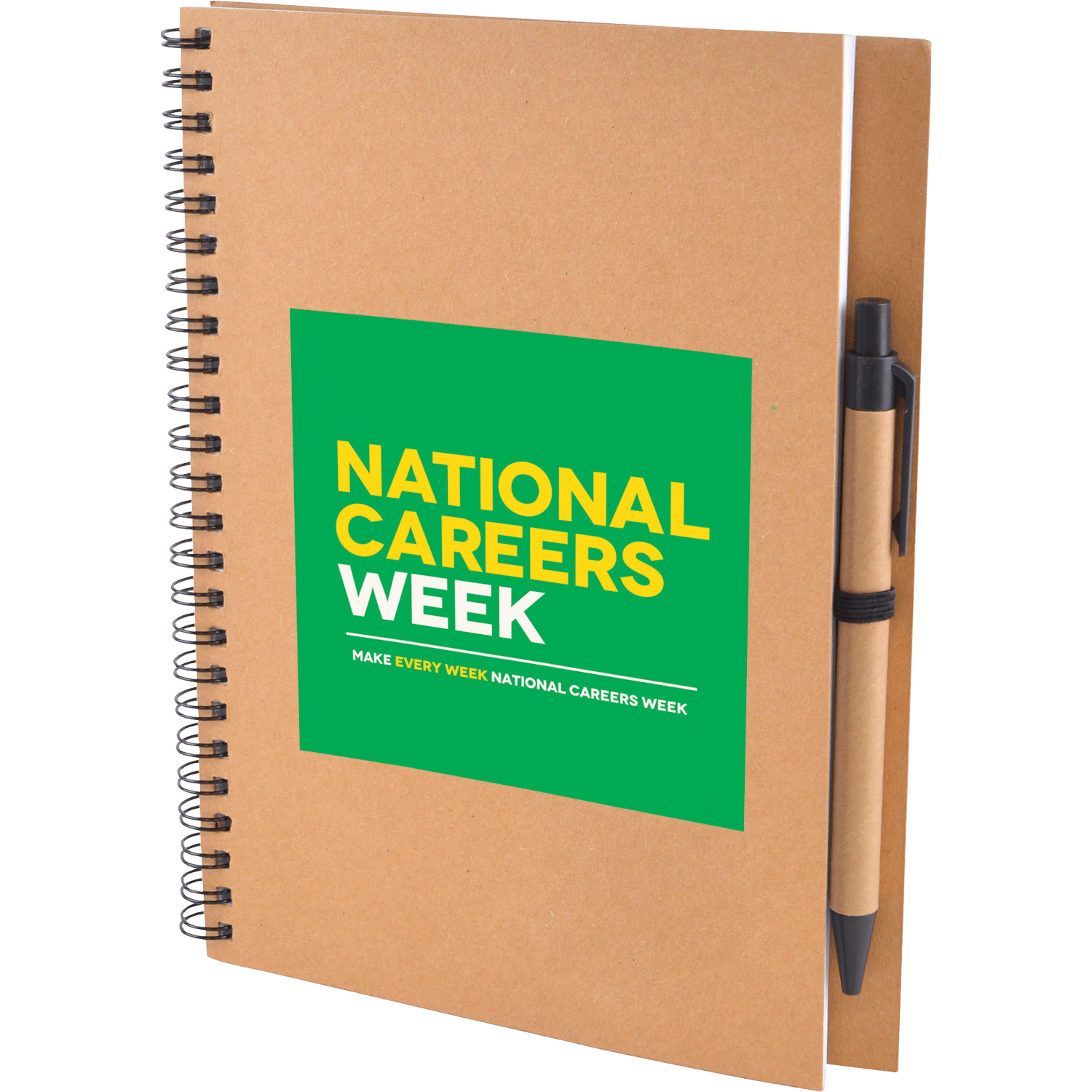 A5 Recycled Card Notebook with Pen Hotline